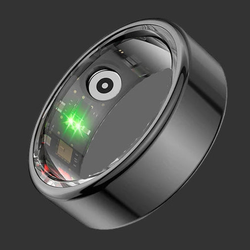 -R02 Smart Ring with Charging Case for Men Women, Battery Life, 39 Days, Health Monitor, 5ATM Waterproof, Multi-Sport Mode